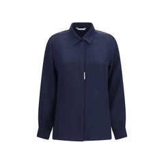 Max Mara Blue Silk Shirt