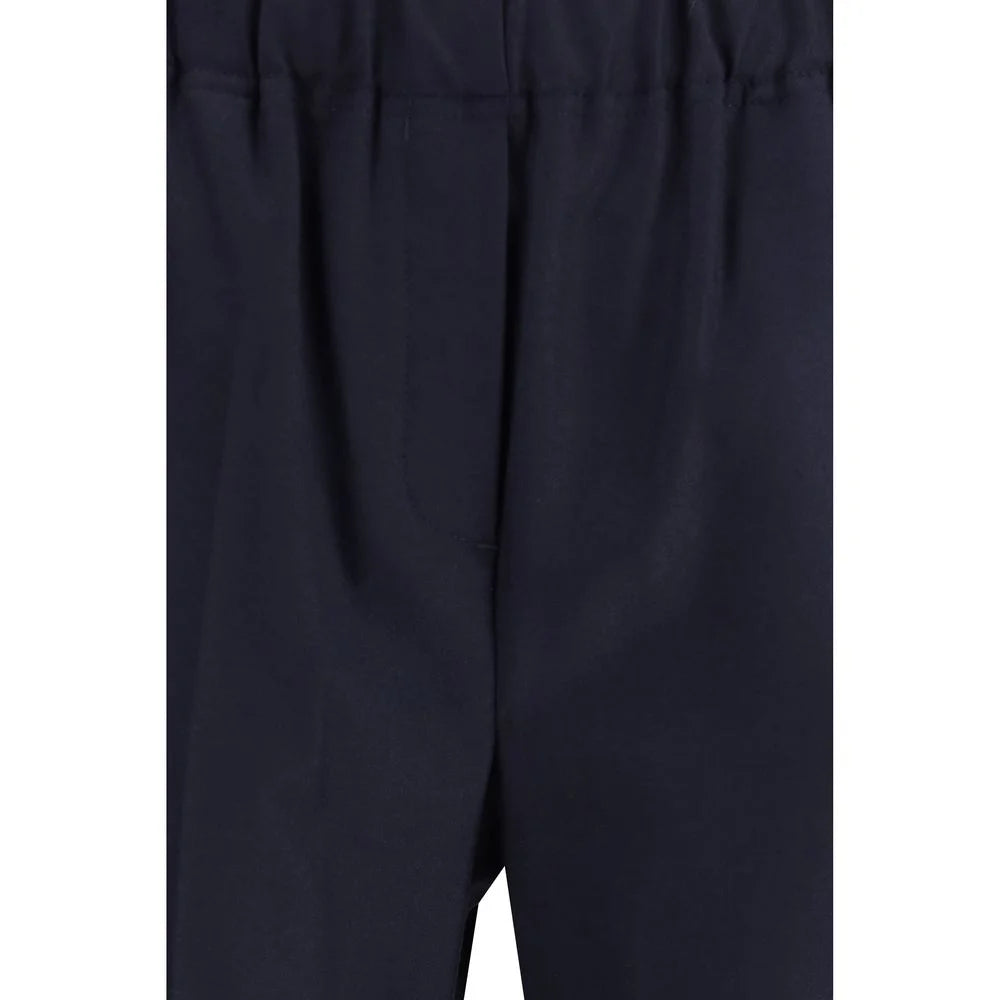 Max Mara Blue Wool Casual Pants