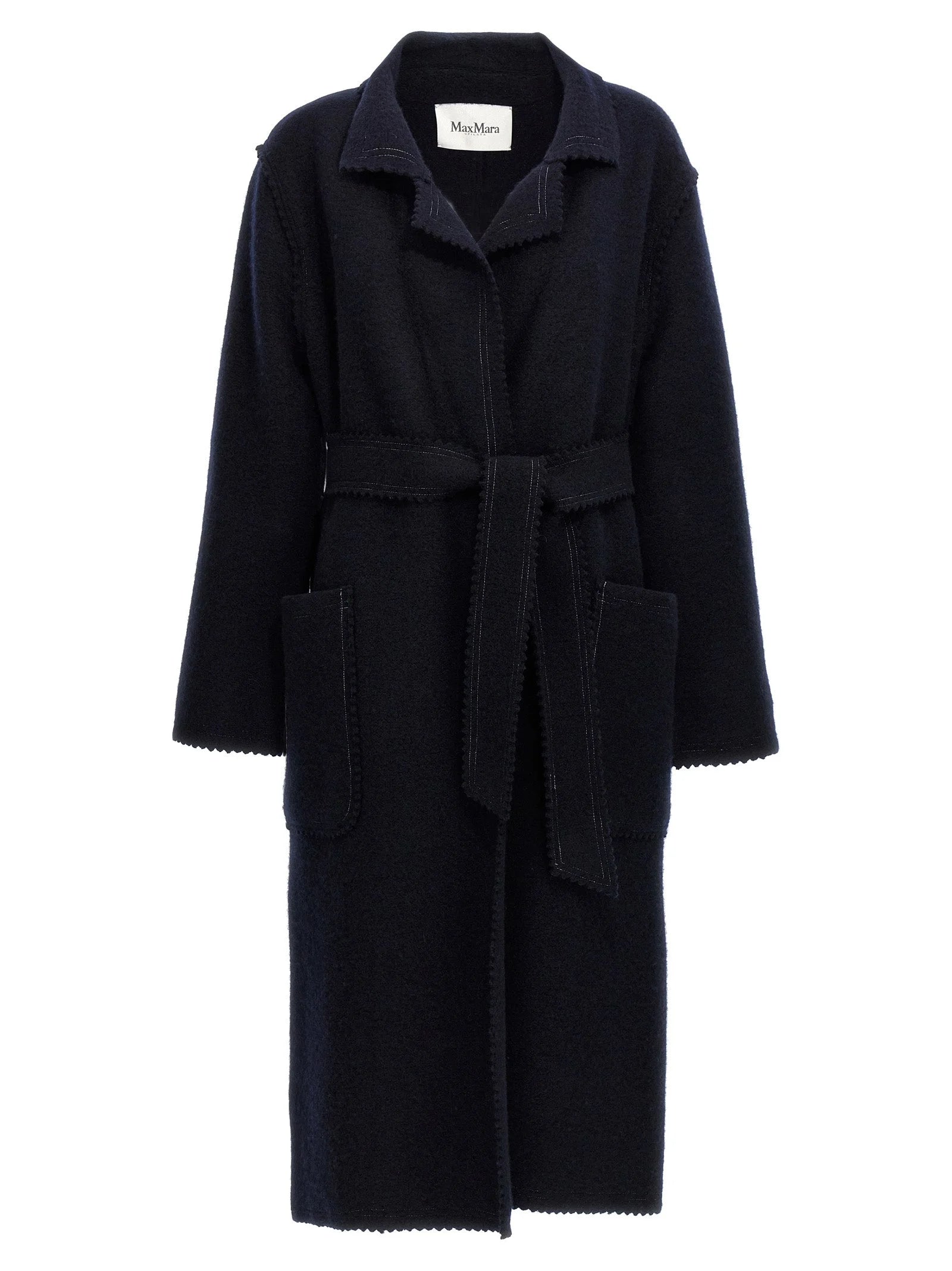 Max Mara Blue Wool Coat