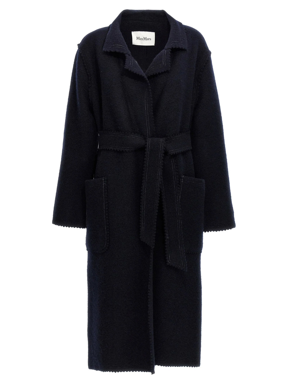 Max Mara Blue Wool Coat