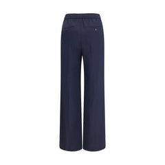 Max Mara Blue Wool Oves Aries Casual Pants