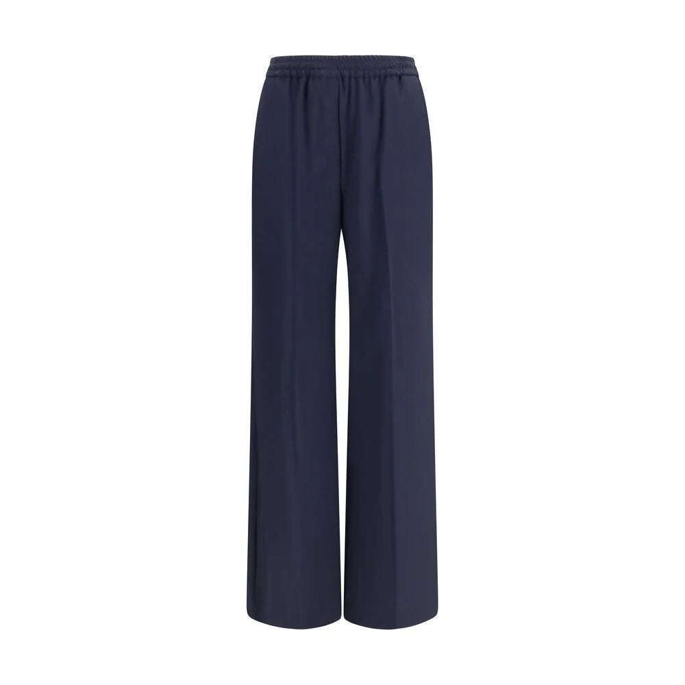 Max Mara Blue Wool Oves Aries Casual Pants