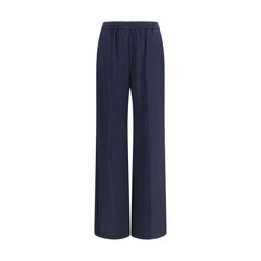 Max Mara Blue Wool Oves Aries Casual Pants