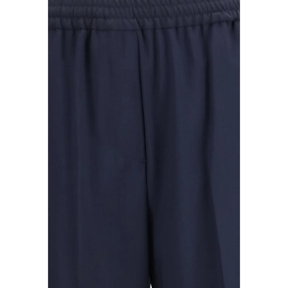 Max Mara Blue Wool Oves Aries Casual Pants