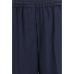 Max Mara Blue Wool Oves Aries Casual Pants