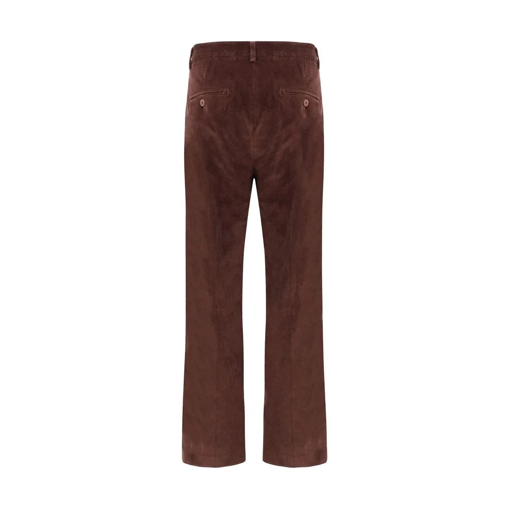 Max Mara Bordeaux Cotton Cropped Pants - IT38 | S