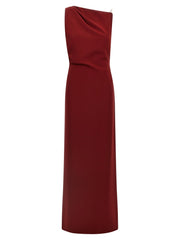 Max Mara Bordeaux Triacetate Long Dress - IT40