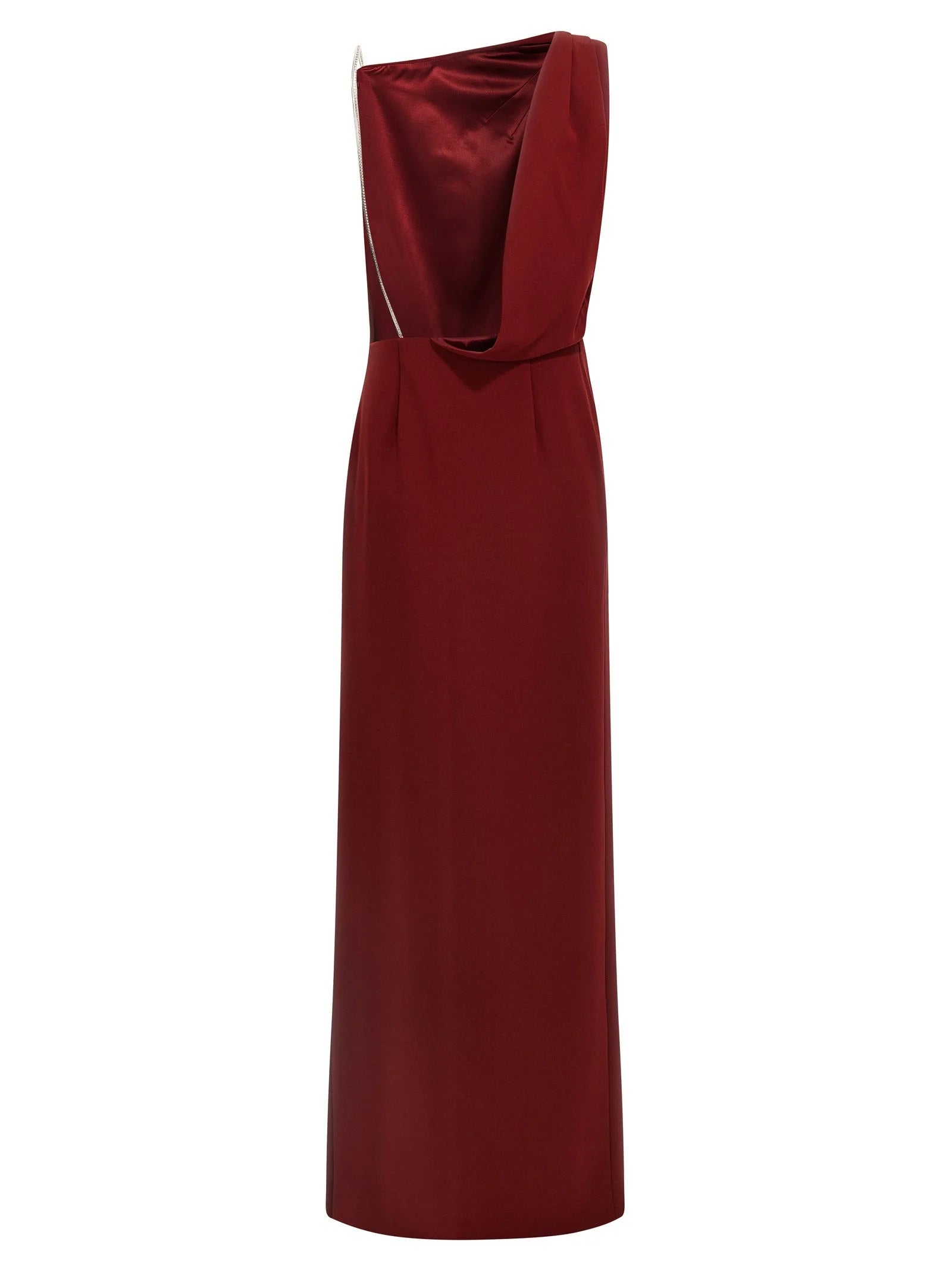 Max Mara Bordeaux Triacetate Long Dress - IT40