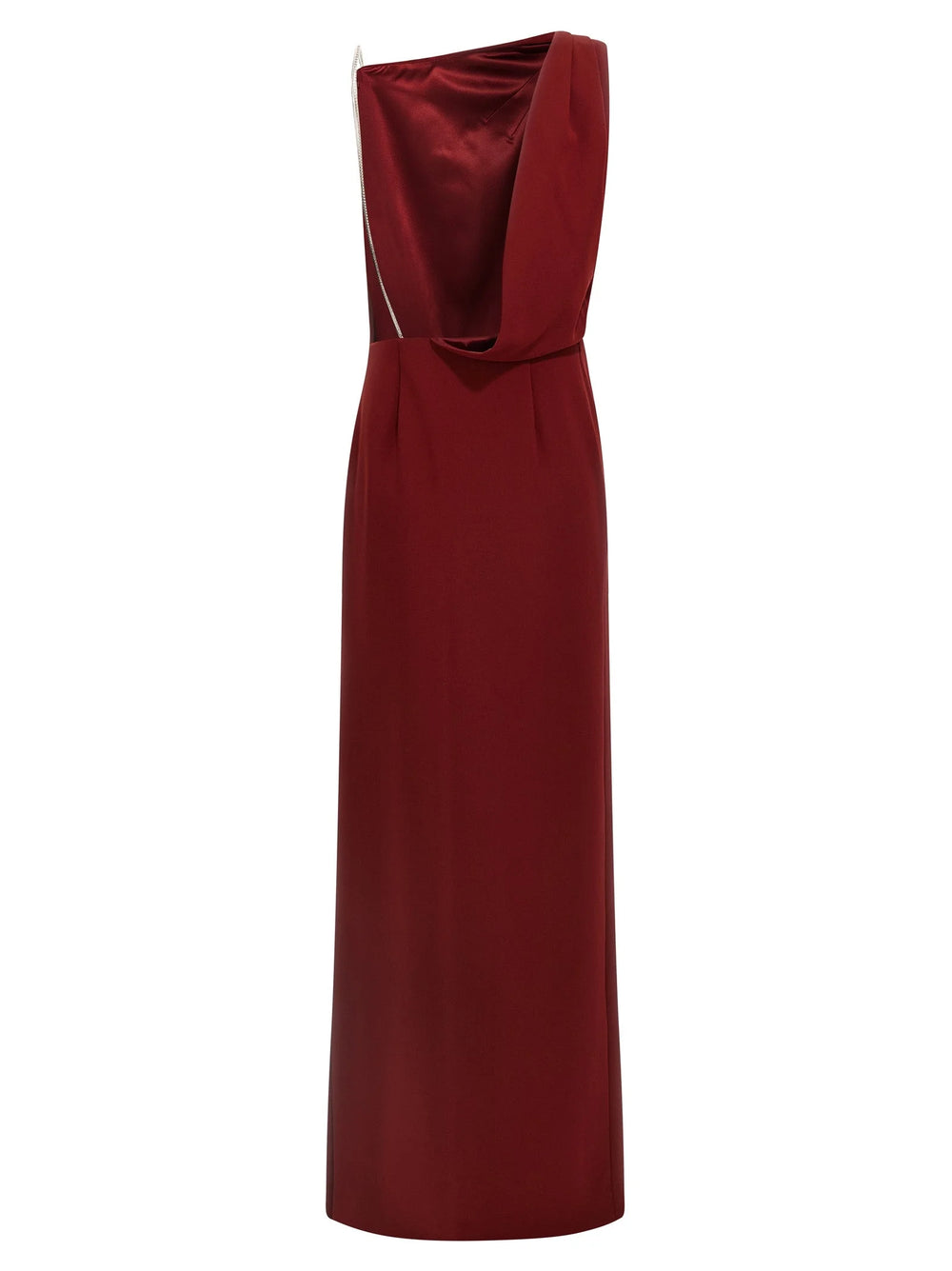 Max Mara Bordeaux Triacetate Long Dress - IT40