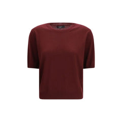 Max Mara Bordeaux Wool Oves Aries T-Shirt - XL