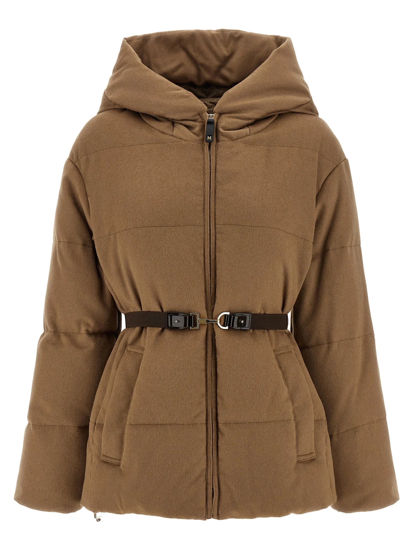 Max Mara Brown Camel Hair Full-Length Jacket