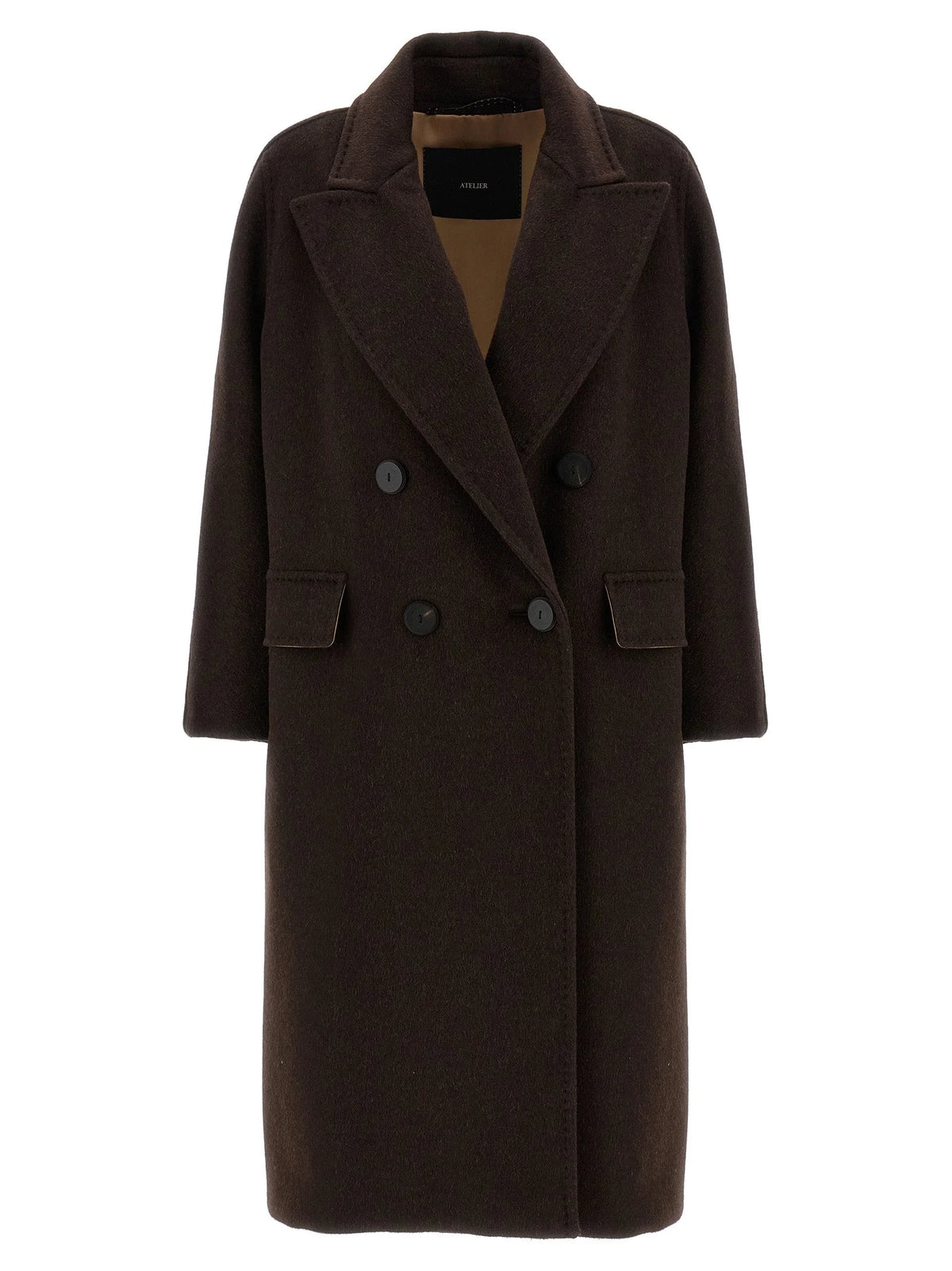 Max Mara Brown Cashmere Coat - IT40