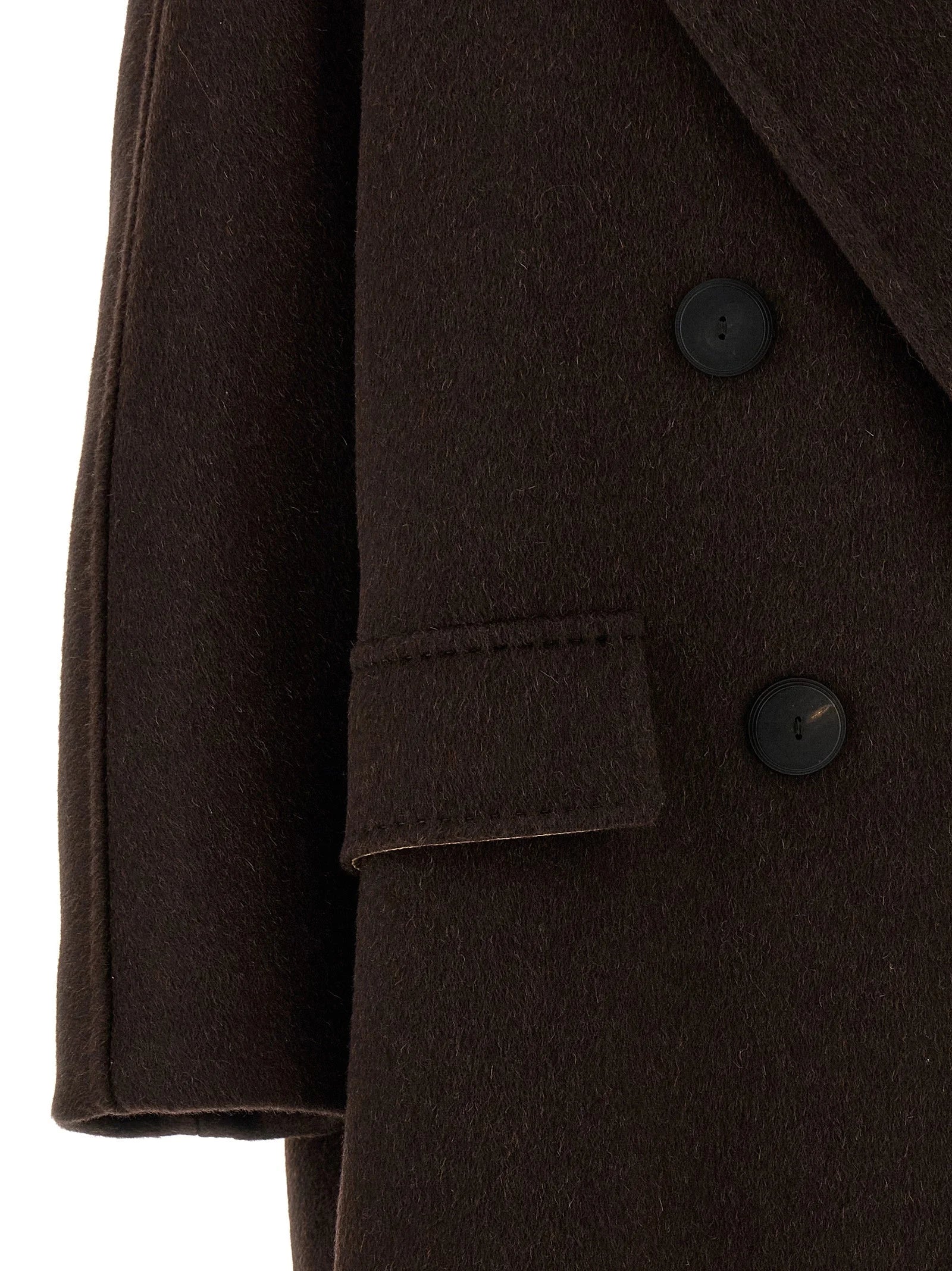 Max Mara Brown Cashmere Coat - IT40