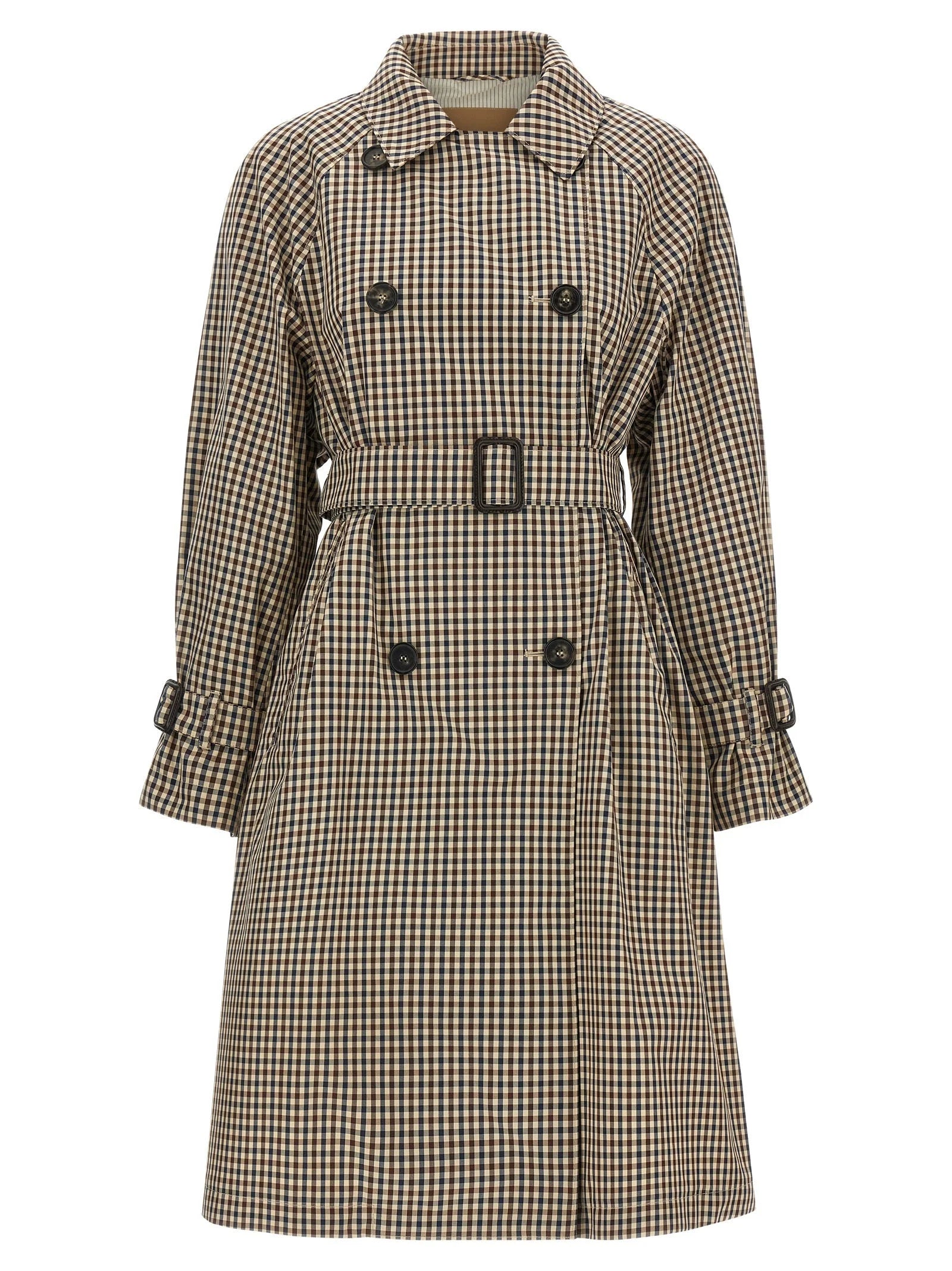 Max Mara Brown Cotton Coat - IT42
