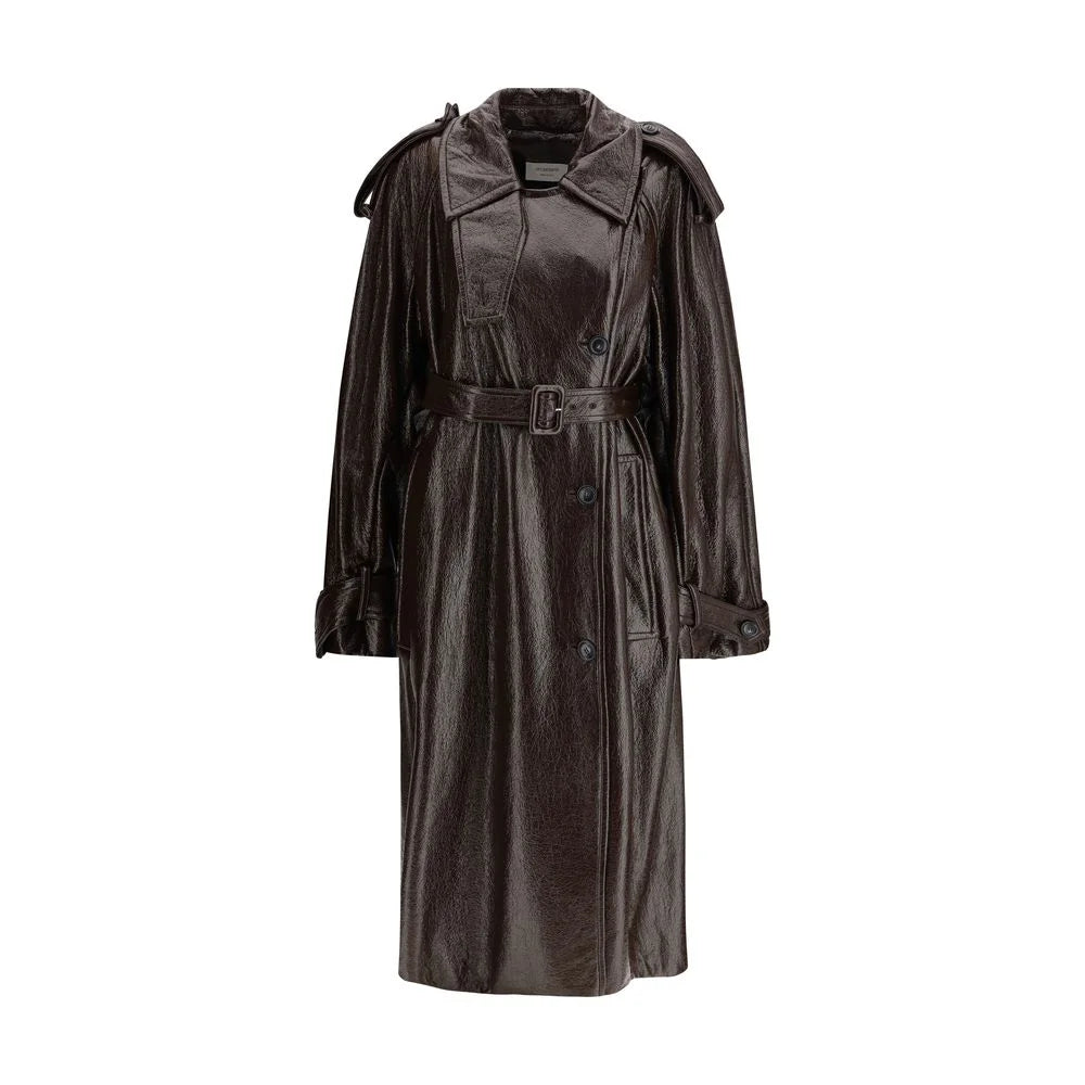 Max Mara Brown Cotton Coat - IT42 | L