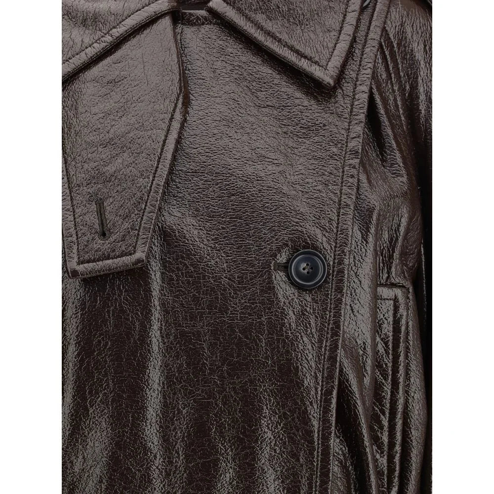 Max Mara Brown Cotton Coat - IT42 | L - Bomber Jackets