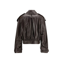 Max Mara Brown Cotton Coat - IT42 | L - Bomber Jackets
