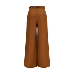 Max Mara Brown Cotton Pants - IT40 | M