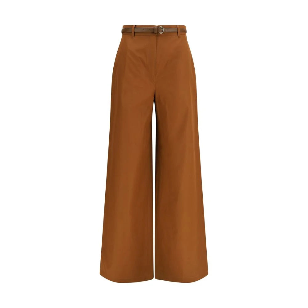 Max Mara Brown Cotton Pants - IT40 | M