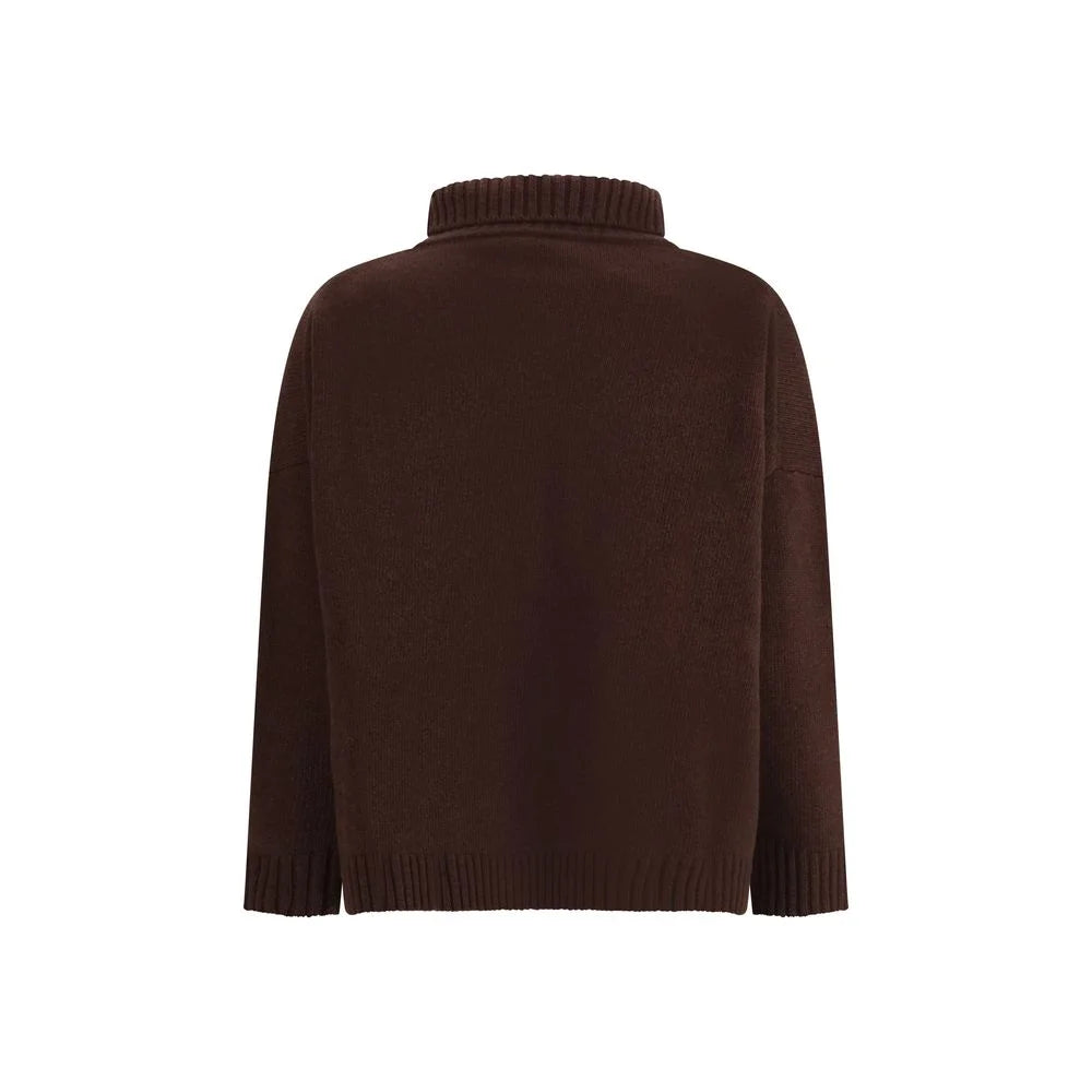 Max Mara Brown Fleece Wool Top