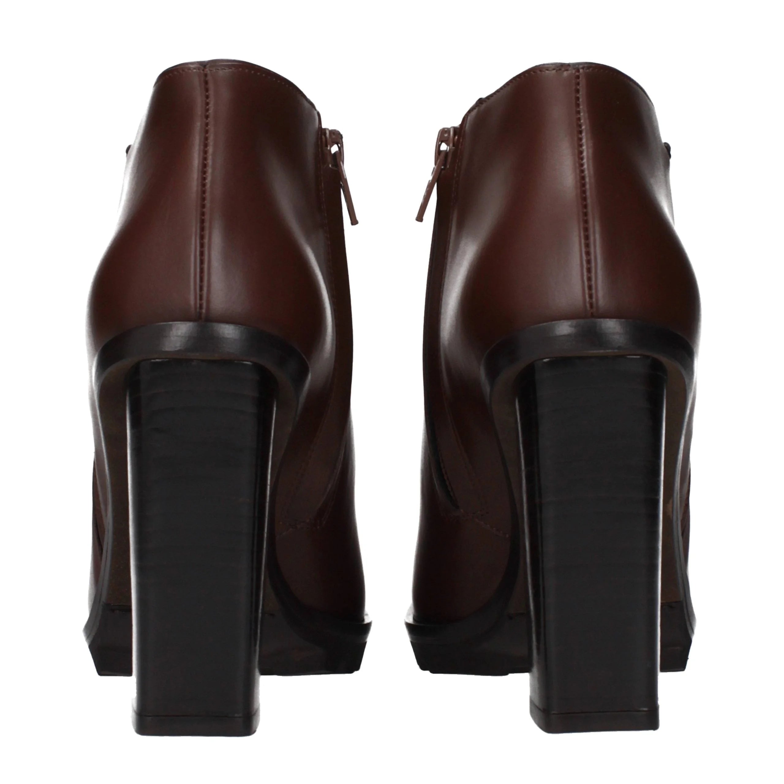 Max Mara Braune Leder Stiefeletten