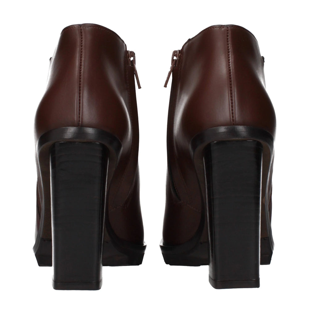 Max Mara Braune Leder Stiefeletten