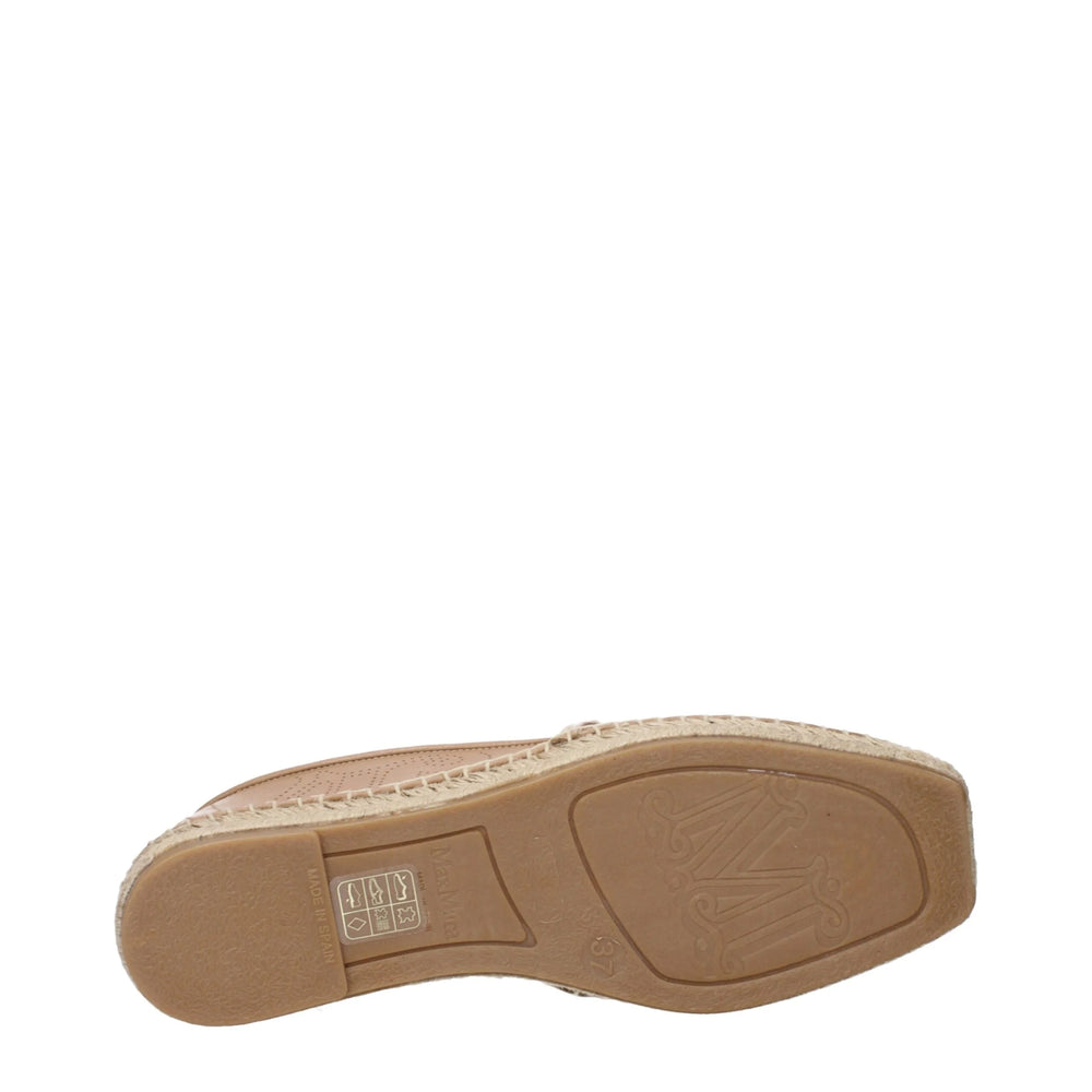 Max Mara Brown Leather Espadrilles - EU37/US7