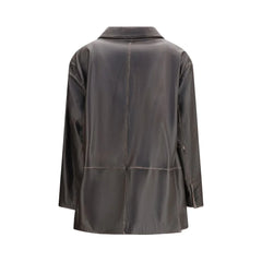 Max Mara Brown Leather Jacket