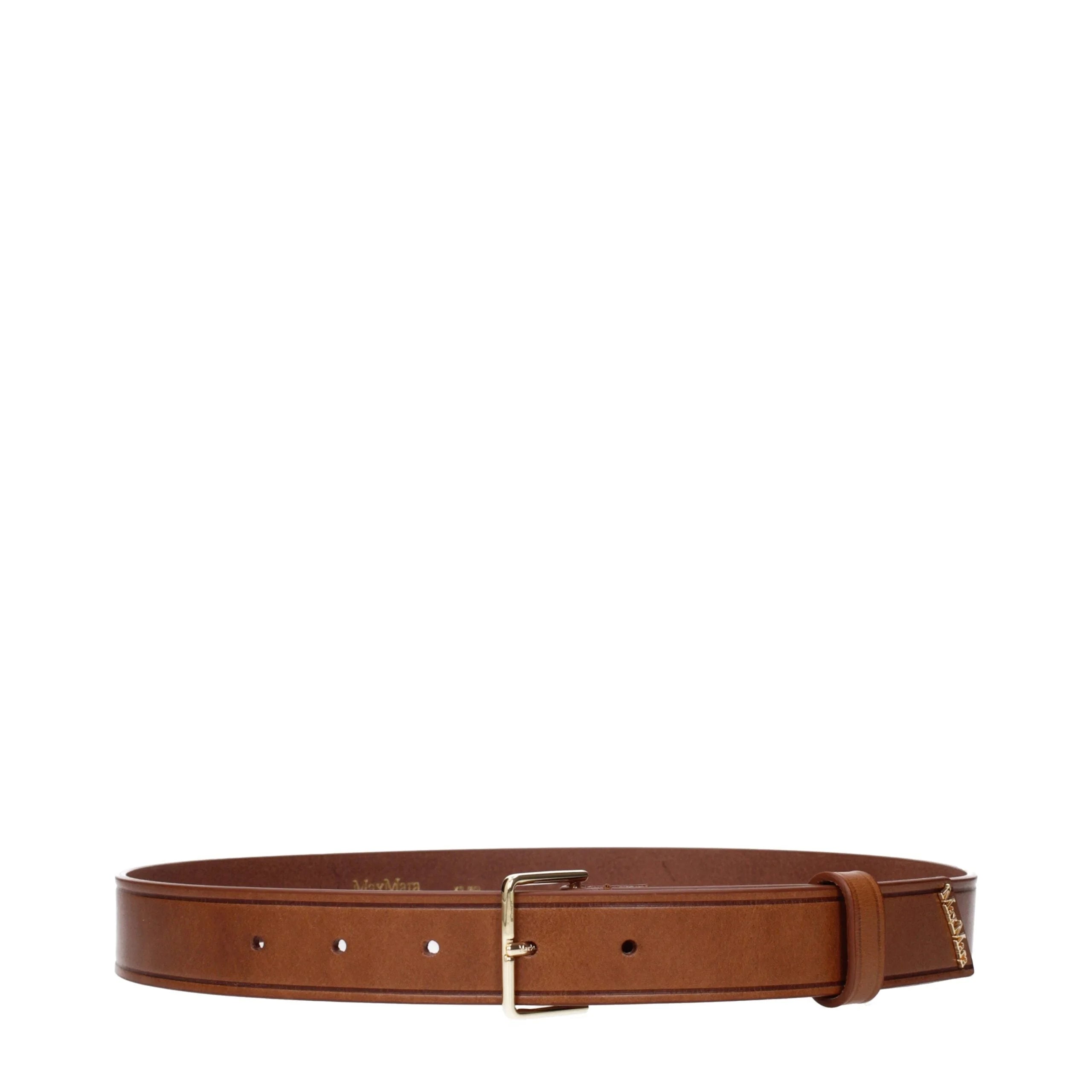 Max Mara Brown Leather Regular Belts