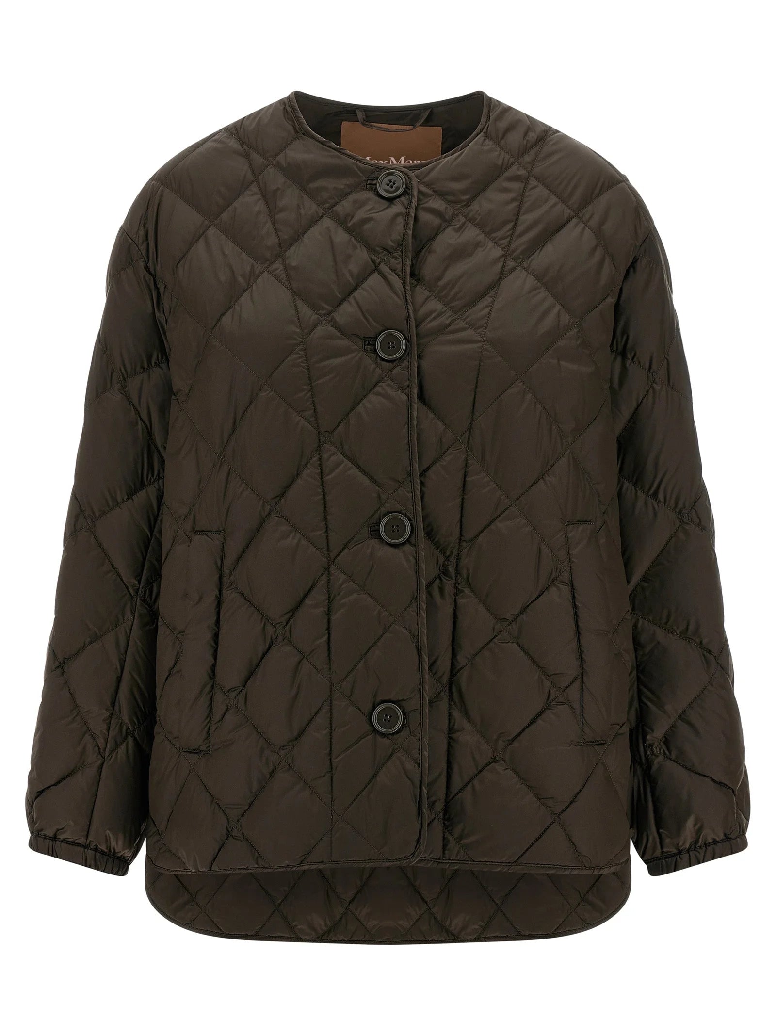 Max Mara Brown Polyamide Full-Length Jacket