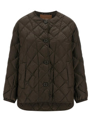 Max Mara Brown Polyamide Full-Length Jacket