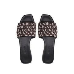 Max Mara Brown Polyamide Slides