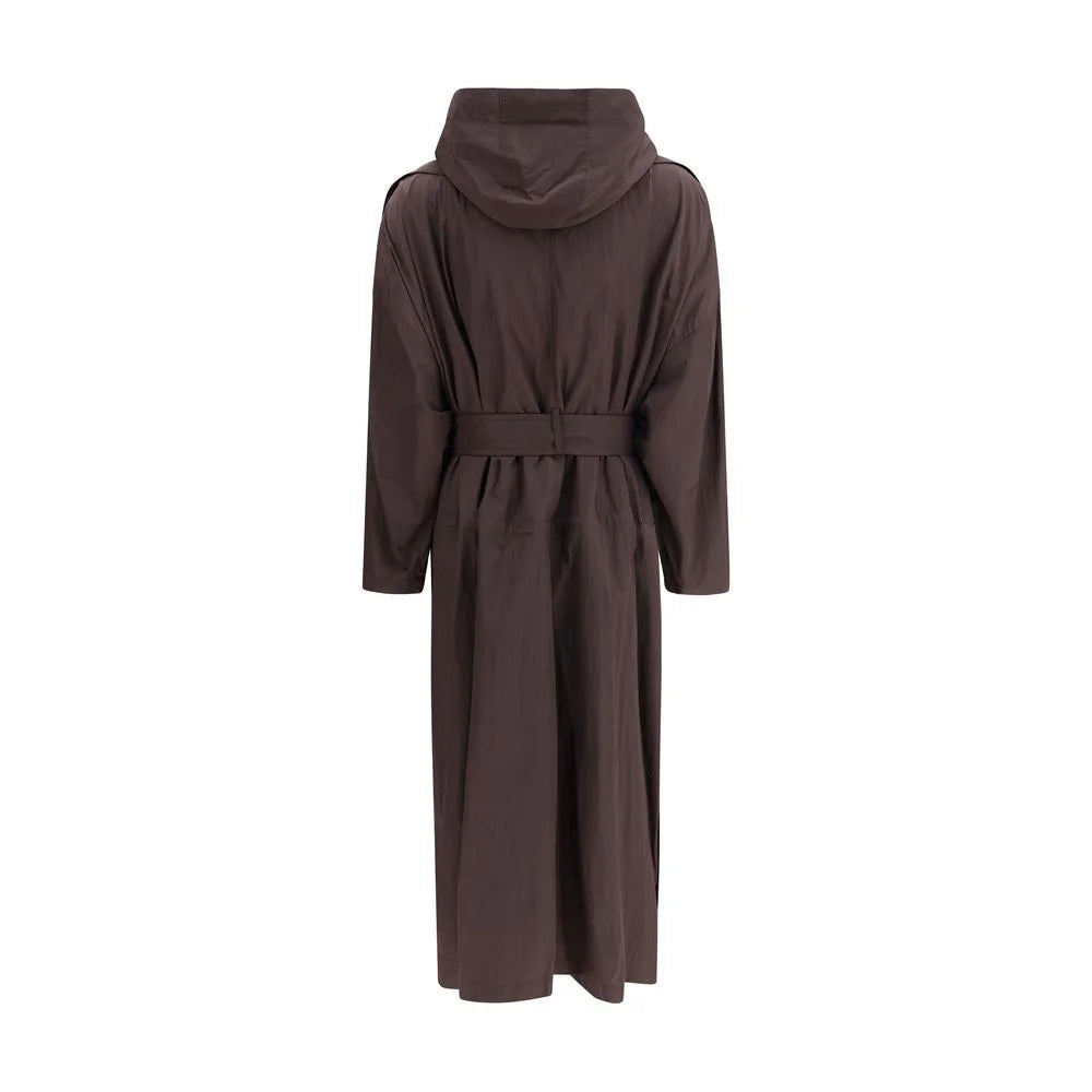 Max Mara Brown Polyamide Trench Coat - S-M - Trench Coats