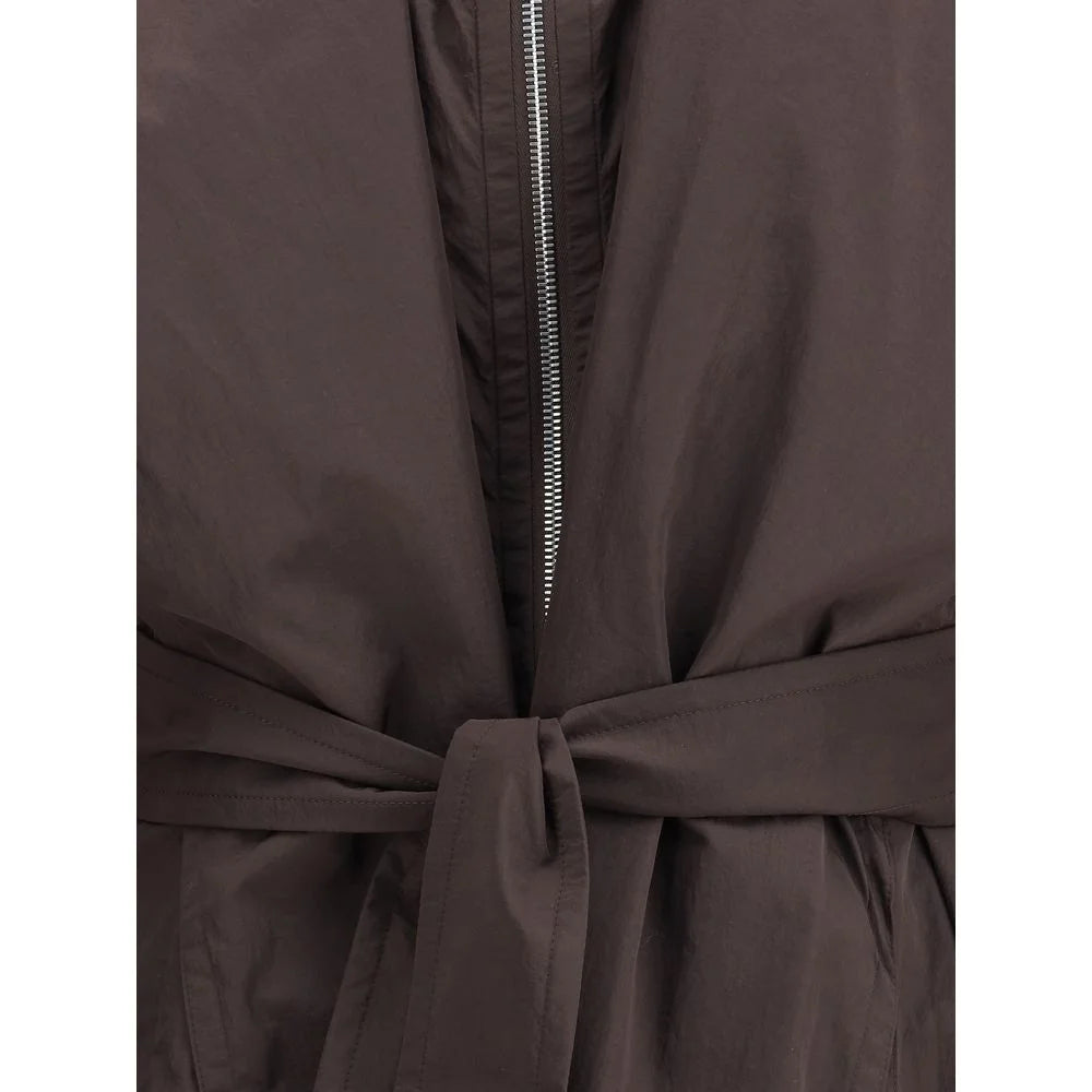 Max Mara Brown Polyamide Trench Coat - S-M - Trench Coats