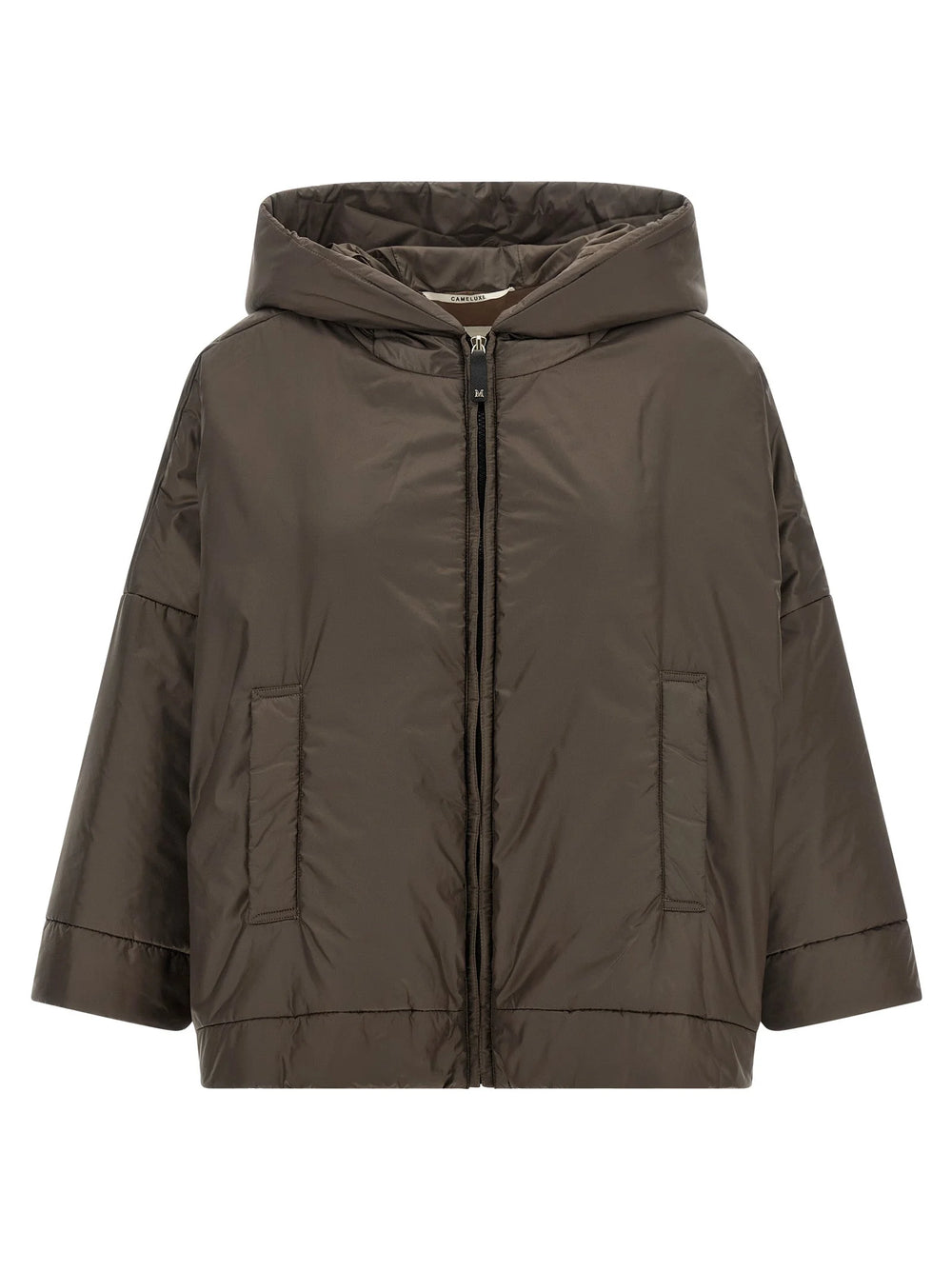 Max Mara Brown Polyester Shell Jacket - IT42