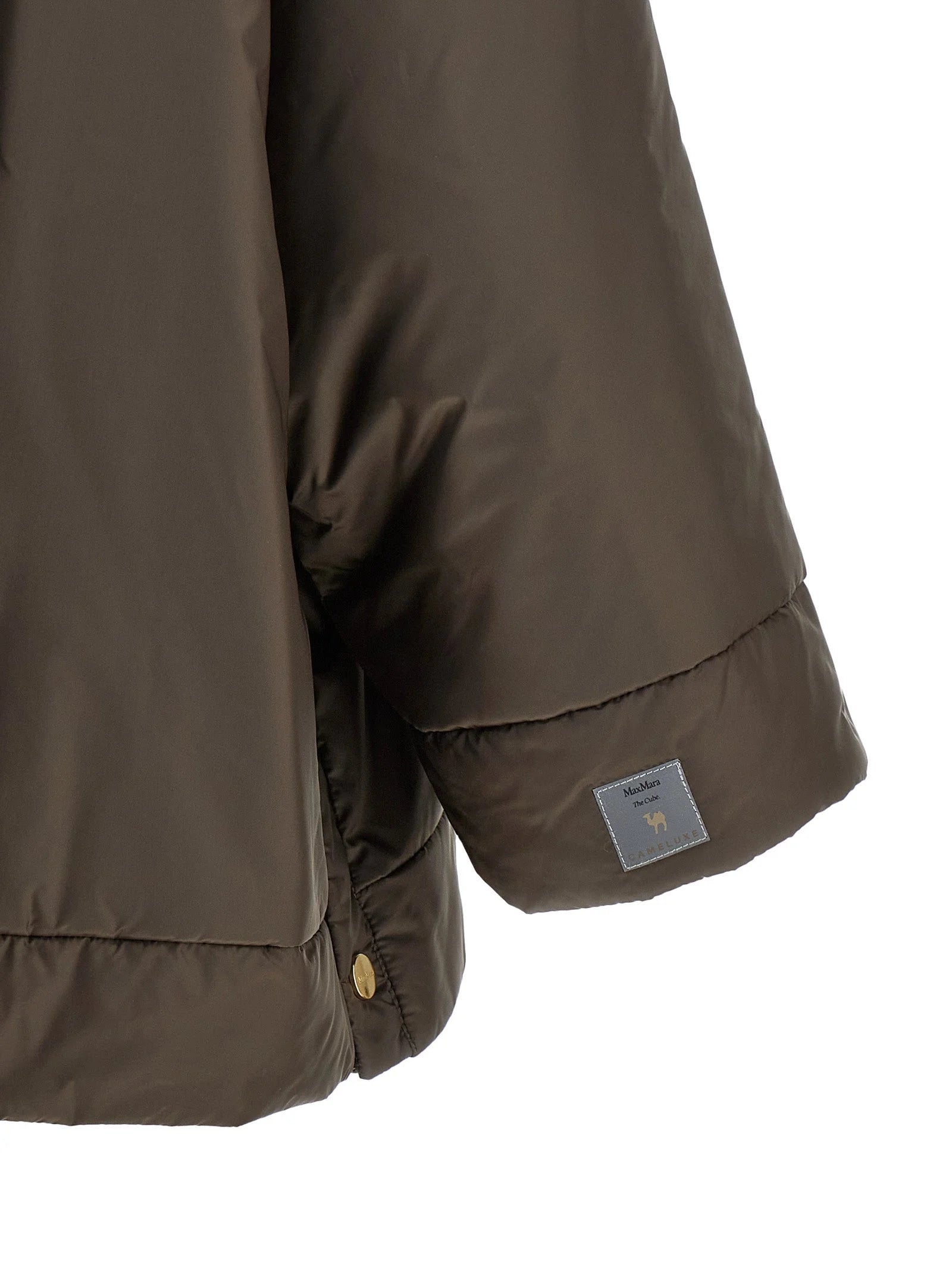 Max Mara Brown Polyester Shell Jacket - IT42