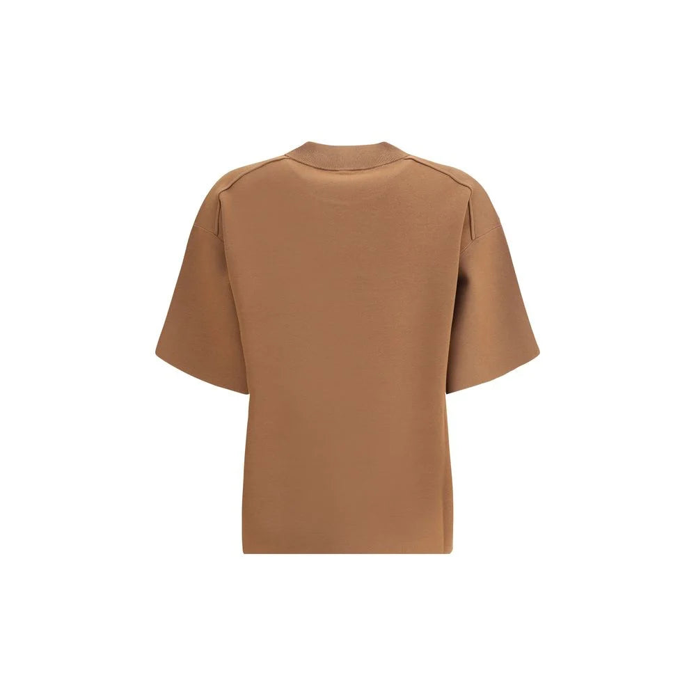 Max Mara Brown Polyester T-Shirt - L