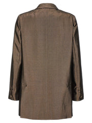 Max Mara Brown Silk Blazer - IT42