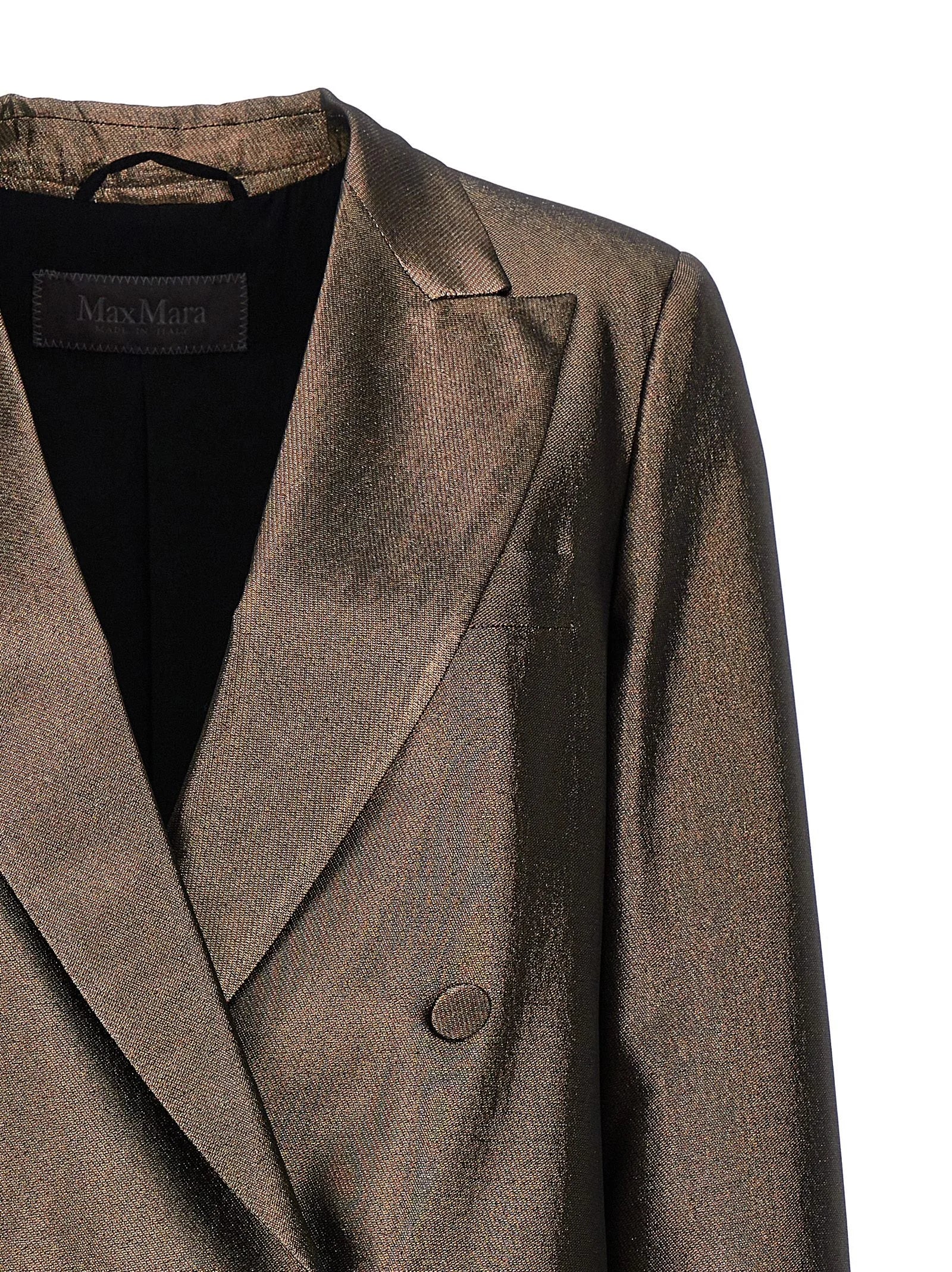 Max Mara Brown Silk Blazer - IT42