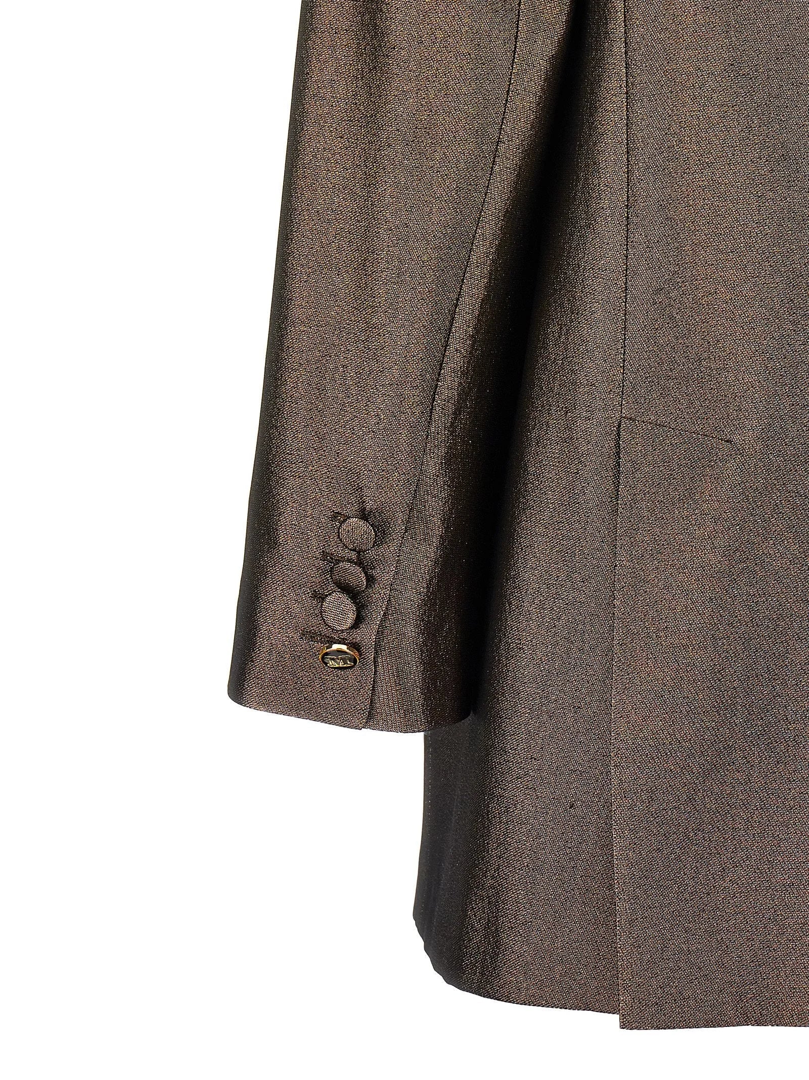 Max Mara Brown Silk Blazer - IT42