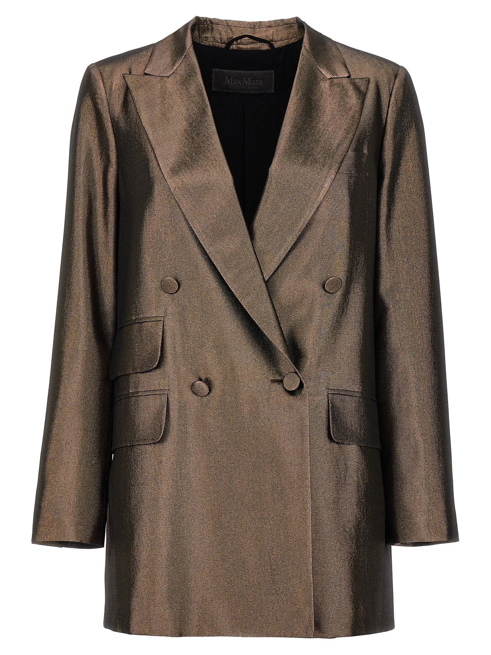 Max Mara Brown Silk Blazer - IT42