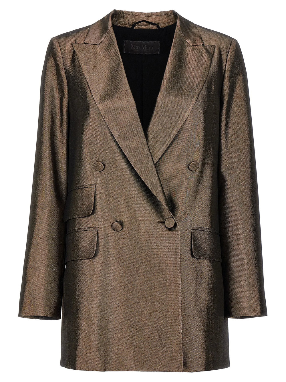 Max Mara Brown Silk Blazer - IT42