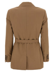 Max Mara Brown Virgin Wool Blazer
