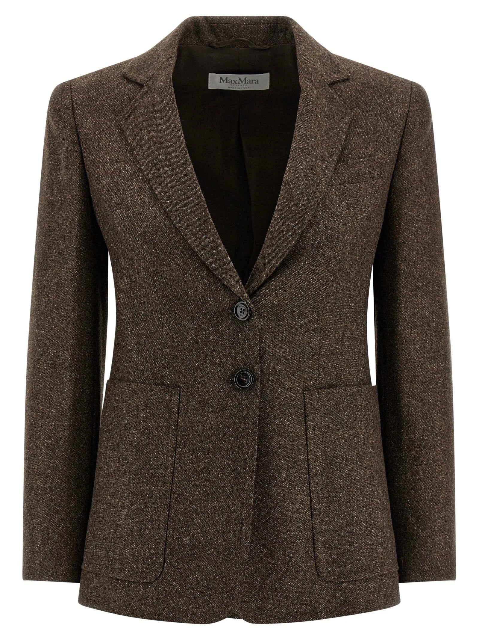 Max Mara Brown Virgin Wool Blazer