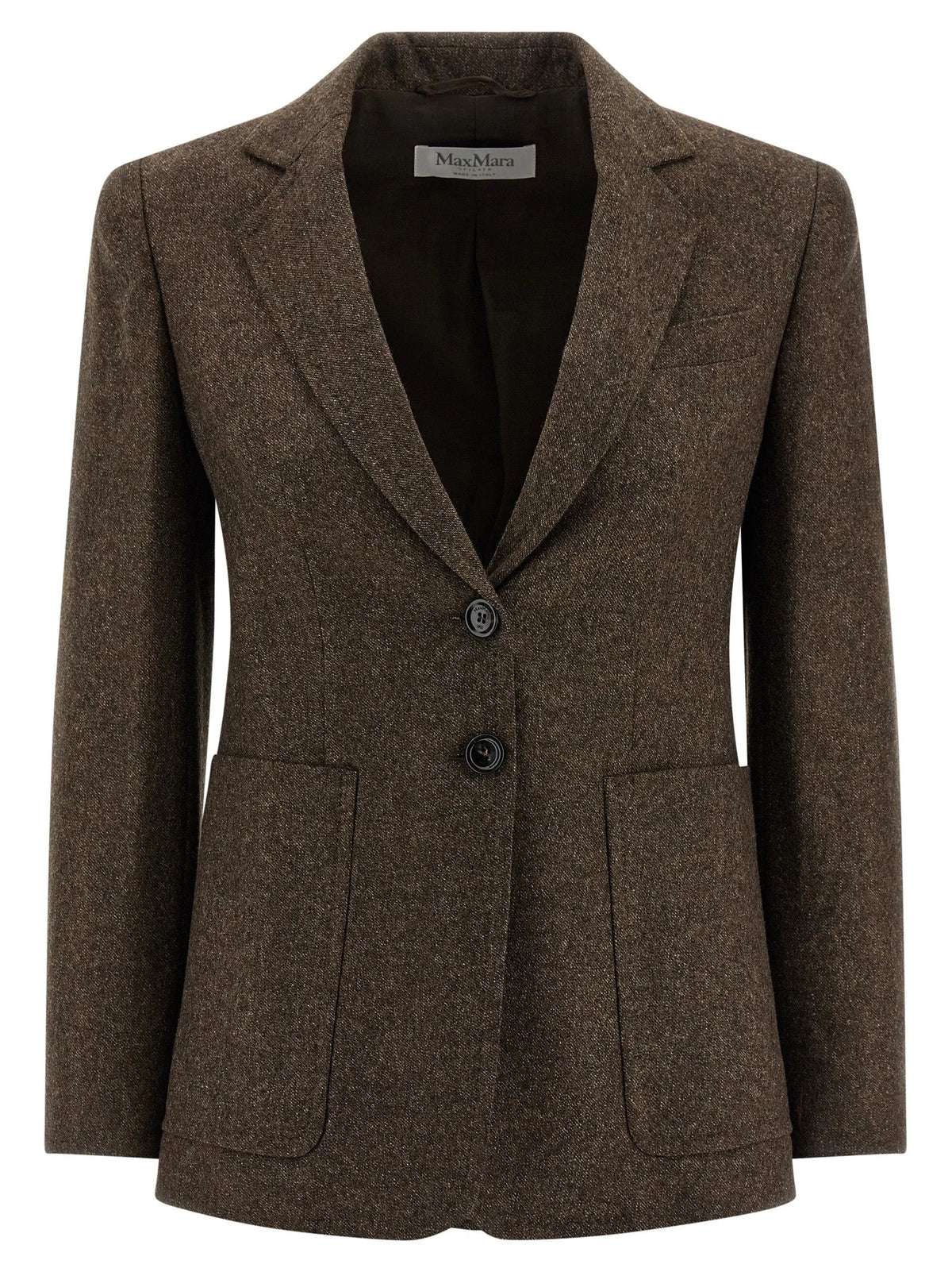 Max Mara Brown Virgin Wool Blazer