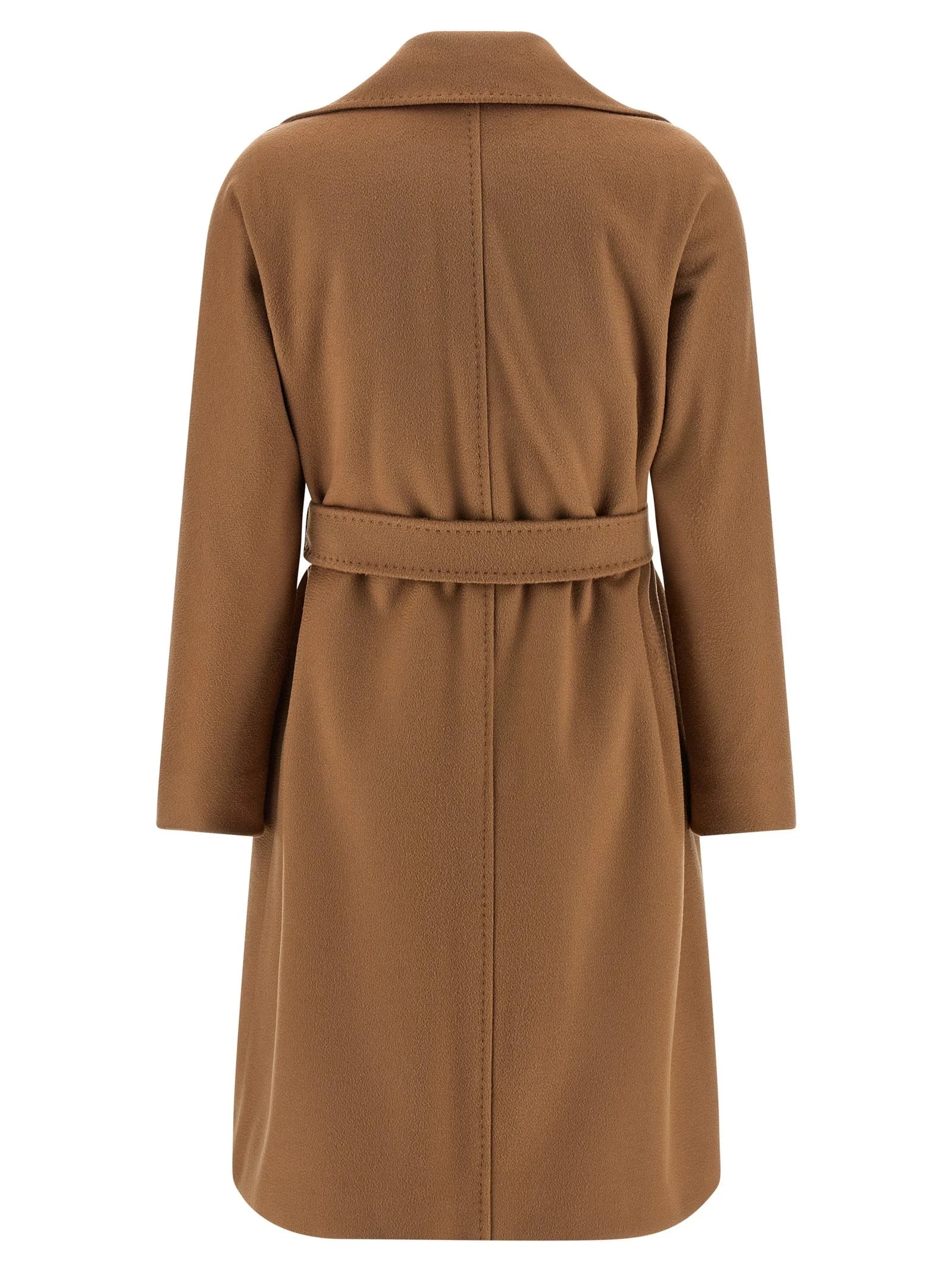 Max Mara Brown Virgin Wool Coat - IT42