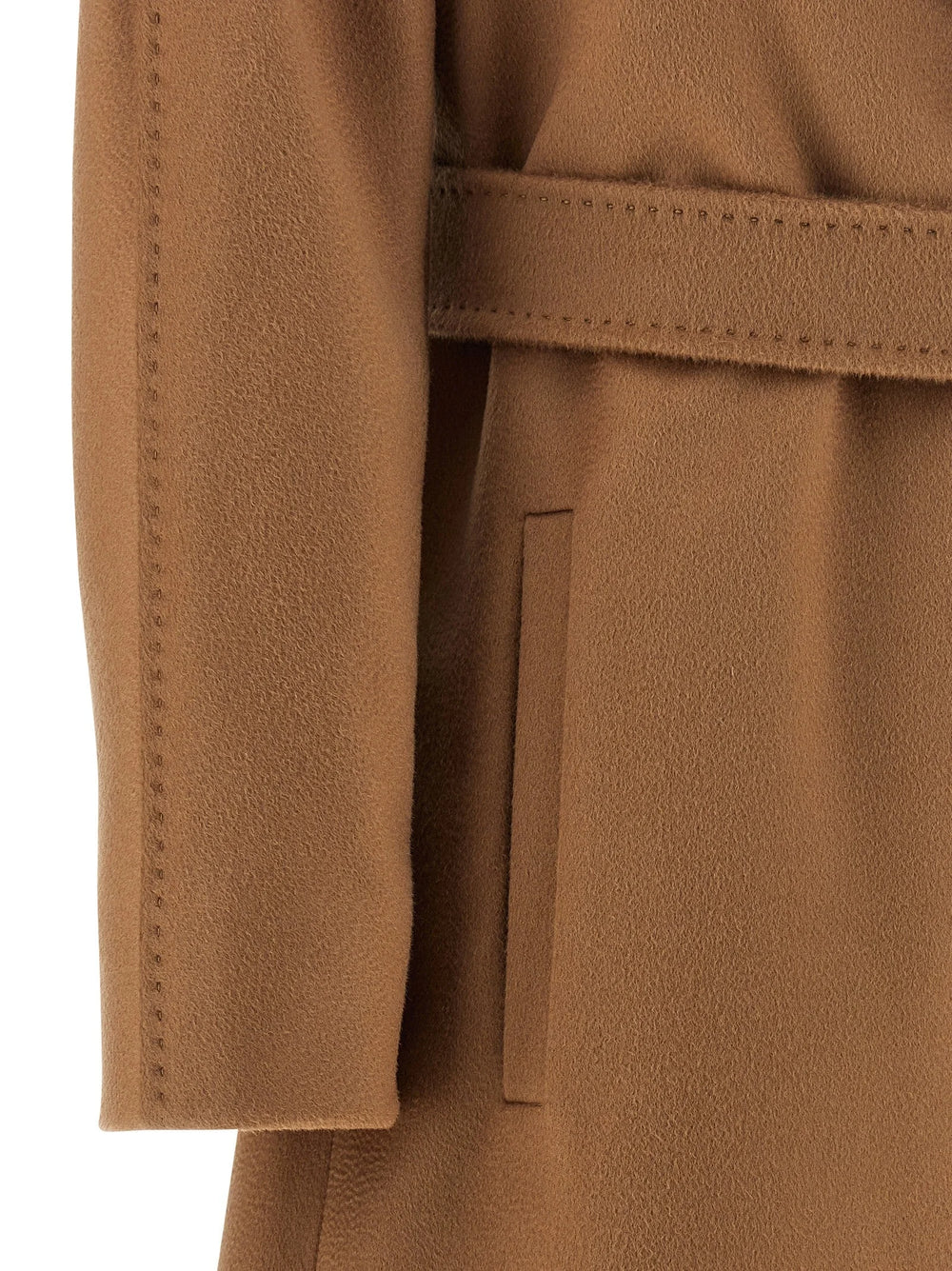 Max Mara Brown Virgin Wool Coat - IT42
