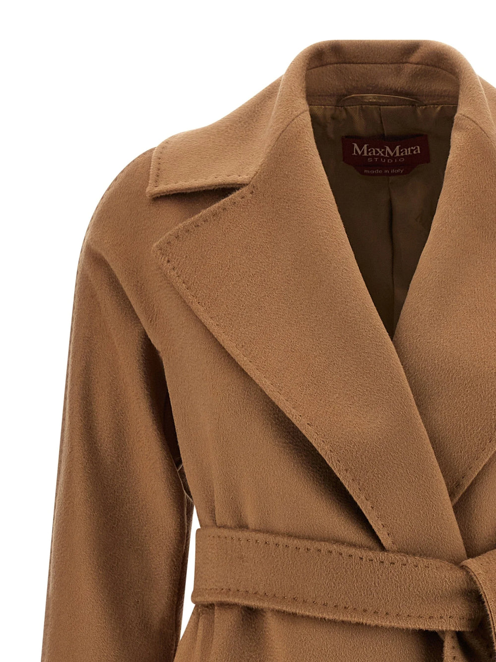 Max Mara Brown Virgin Wool Coat - IT42