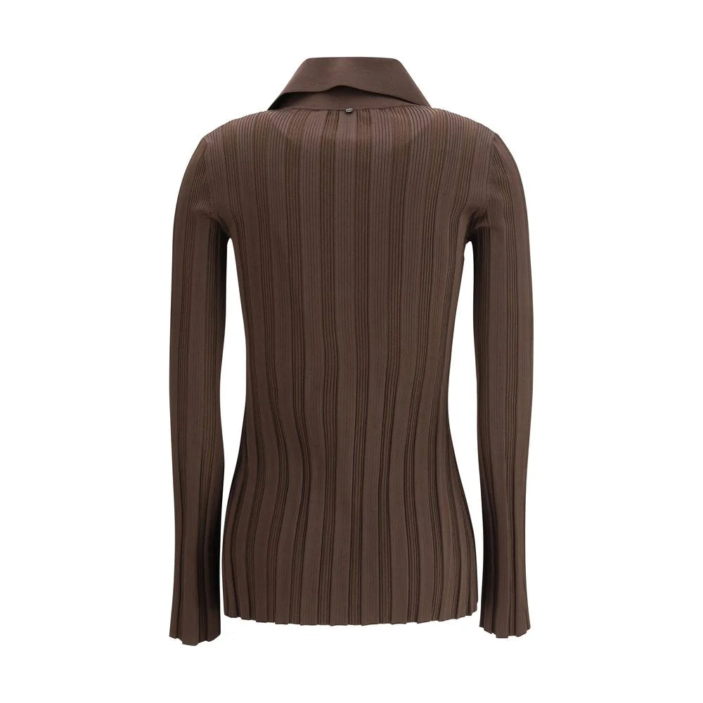 Max Mara Brown Viscose Cardigan