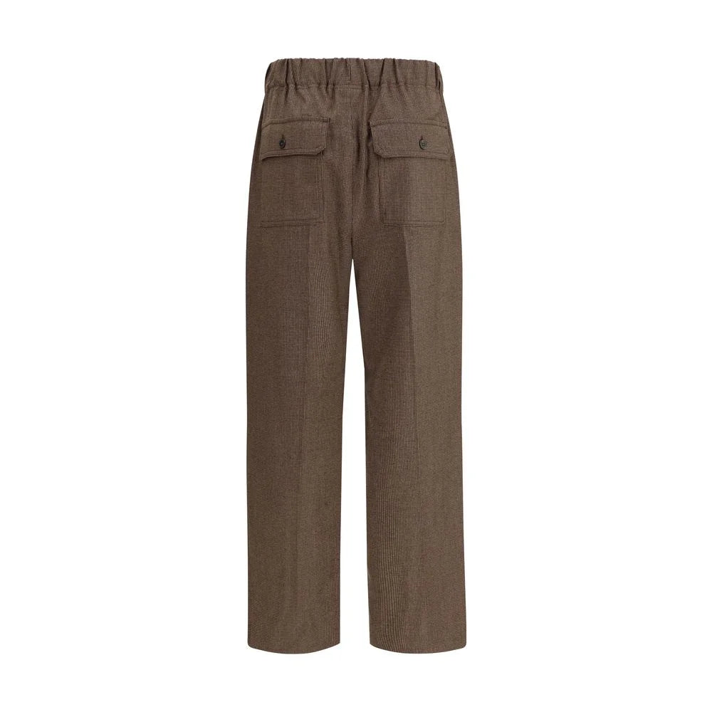 Max Mara Brown Wool Casual Pants